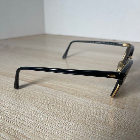 Ray-Ban RB3016 Clubmaster W0365 Sunglasses FRAMES ONLY Polished Black 51-21-145 - Picture 4 of 8